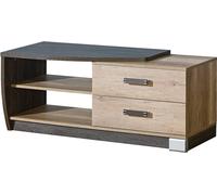 Minio, Armoire TV "ROMEO 3", gauche, Lowboard, Chêne Canyon / Couleur Arusha