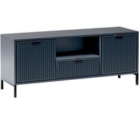 Minio, armoire TV, TV Lowboard "Asti" 135 cm, couleur indigo