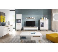 MINIO Armoires TV 160 cm BODO White / Chêne Rivera