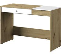 Minio, Bureau "Nantes" 120 cm, Chêne Artisan/Blanc Mat Couleur