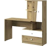 Minio, Bureau "Nantes" 150 cm, Chêne Artisan/Blanc Mat