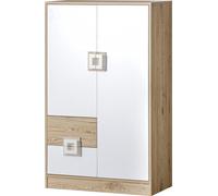 Minio, commode 80 cm, "Nimes", couleur chêne clair / blanc