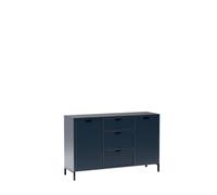 Minio, Commode, Sideboard "Asti" 134.6 cm, Couleur Indigo
