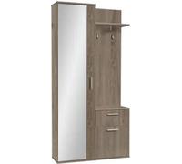 Minio, Ensemble de penderies, penderie "Alex" 97 cm, couleur chêne truffé