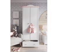 MINIO go for it, Armoire LUNA 2 portes blanc/rose