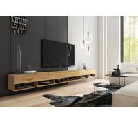 MINIO go for it, Armoire TV "ANNE", 300cm, couleur chêne Wotan