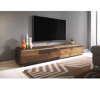 MINIO go for it, Armoire TV "DONNA", Lowboard, 180cm, Debout, Suspendu, Couleur Oldwood