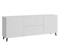 MINIO go for it, commode "LOKET" 180 cm, façade en MDF avec motif 3D, blanc couleur