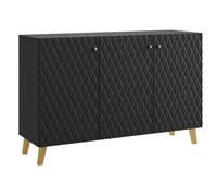 MINIO go for it, Commode, LOKET Buffet 3 portes, 120, Noir Couleur