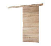 MINIO go for it - Ensemble de porte coulissante CLEAN B 106 cm de large | Montage mural, système de porte coulissante, portes intérieures - chêne Sonoma