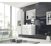 MINIO go for it, Salle de bain, Ensemble de meubles de salle de bain 3 pièces "MONAL", avec lavabo, blanc brillant couleur