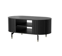 MINIO go for it, table basse "ZAMA", côtés arrondis décoratifs, table, couleur noir