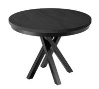 MINIO go for it, table "MONZA" 100-140 cm, table ronde, noir