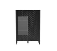 MINIO go for it, vitrine "MONZA" 103 cm, avec porte vitrée, noir
