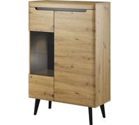 MINIO Vitrine 90 cm BODO Chêne Artisan