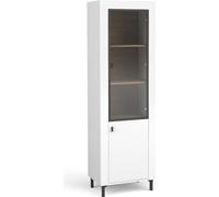 Minio, vitrine "ASSO 3", porte vitrée, couleur blanche