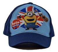Minion Casquette de Baseball Hello London Blue ou différentes Tailles pour Enfants, Filles et garçons (54, Bleu)