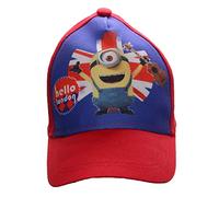 Minion Casquette de Baseball Hello London Blue ou différentes Tailles pour Enfants, Filles et garçons (54, Rouge)