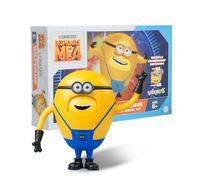 Minion Moi, moche et méchant, figurine d'action Mega Dave de 4,7 pouces, 6 expressions de changement avec poches cachées, cadeau pour enfants à partir de 8 ans