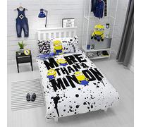 Minions 2 Housse de Couette Officielle Moi, Moche et méchant | Motif Minion Jaune | Parure de lit réversible et taie d'oreiller en Polycoton, Multicolore UM2SAYDS002UK1