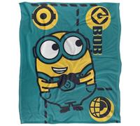 Minions Bob Green Plaid ultra doux au toucher soyeux - 91 x 147 cm