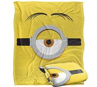 MINIONS - Couverture, 152 x 127 cm, Couverture Ultra Douce Stuart Face Silky Touch