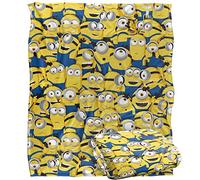 Minions - Couverture, Couverture Ultra Douce au Toucher Soyeuse du Groupe, 152 x 127 cm