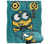 Minions - Couverture Ultra Douce Bob Green Silky Touch 152 x 127 cm, 50 x 60 Pouces