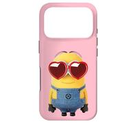 Minions Cute Bob in Love Heart Shaped Glasses Portrait Coque pour iPhone 17 Pro