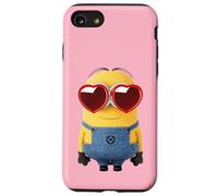 Minions Cute Bob In Love Heart Shaped Glasses Portrait Coque pour iPhone SE (2020) / 7 / 8
