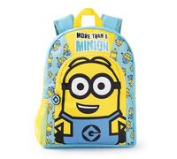 MINIONS Dave Boys sac à dos | Sac à dos bleu et jaune avec bretelles réglables | Sac d’école de sport pratique et organisé pour enfants | Cadeau de marchandise de film de série