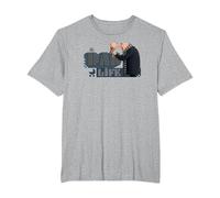 Minions Despicable Me 4 Gru Dad Life T-Shirt, Homme Grandes Tailles, Gris Chiné, 5X Tall