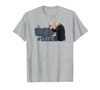 Minions Despicable Me 4 Gru Dad Life T-Shirt, Homme, Gris Chiné, L