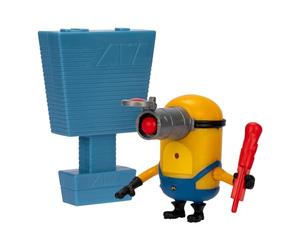 MINIONS Despicable Me 4 Launch & Blast Mega Mel Action Figure | Push Down on Mel's Head to Fire His Blaster | Collect All 5 | All with A Different Play Feature and Accessories