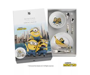 Minions Ensemble de Table Enfant - 6 pièces bol assiette et couverts inox WMF
