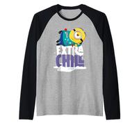 Minions Extra Chill Christmas Holiday Manche Raglan