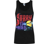 Minions Femme Sorry I`m Bad Débardeur NS4469 (M) (Noir)