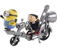 Minions Figurine d'Action Gru sur son Vehicule à Pedales avec un Minion pour Rejouer les Scanes du Film, Jouet pour Enfant, GMF15 Exclusivité sur Amazon