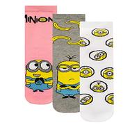 MINIONS Fille Chaussettes Pack de 3 27/30