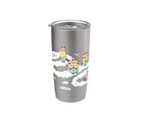 Minions Fluffy Unicorn In The Clouds Gobelet isotherme en acier inoxydable double paroi