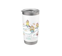 Minions Fluffy Unicorn In The Clouds Gobelet isotherme en acier inoxydable double paroi