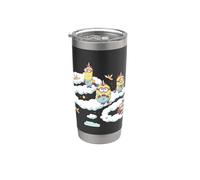 Minions Fluffy Unicorn In The Clouds Gobelet isotherme en acier inoxydable double paroi