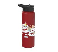 Minions Fluffy Unicorn In The Clouds Stainless Steel Insulated Water Bottle