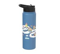 Minions Fluffy Unicorn In The Clouds Stainless Steel Insulated Water Bottle
