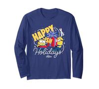 Minions Happy-ish Holidays Funny Christmas Manche Longue
