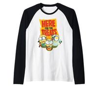 Minions Here for The Treats Trio Manche Raglan