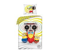Minions Housse Couette Simple Set Ue Taille Coton Stéréo Enfants Literie 2-in-1