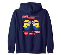 Minions Love Who You Love Sweat à Capuche