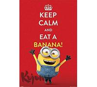 MINIONS Maxi poster Keep Calm en bois, multicolore, 91,5 x 61 x 0,03 cm