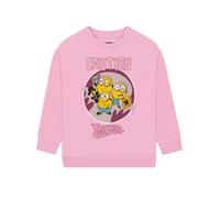 MINIONS & Monsters Sweat Enfant Fille, Pull Fille en Coton, Sweat-Shirt Les 8-9 Ans